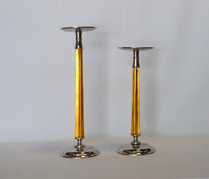 Premium Fancy Aluminum Luxury <b>Gold</b> / <b>Rose</b> <b>Gold</b> Plated Embossed Fancy Modern Art Decor Candle Holder for Home <b>Decoration</b> Usage - Product Image 6