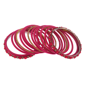 Brazalete indio de terciopelo de cristal para mujer, joyería nupcial, brazalete, joyería rosa - Product Image 6