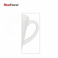 Mug호의 승화 12 oz 사진 세라믹 콘 모양 사용자 정의 인쇄 라떼 커피 머그잔 MW12 화이트 세라믹 머그잔 선물 커피 머그잔