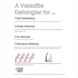 Well Design Gem Tips <b>Hair</b> <b>Brush</b> Detangling <b>Hair</b> <b>Brush</b> Massage Clean Scalp Comb - Product Image 4