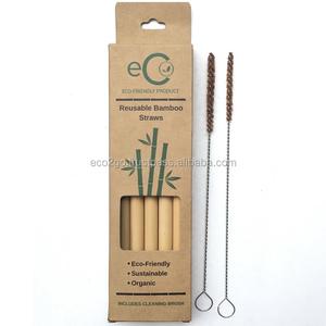 Ready To Ship - Sustainable Bamboo Drinking <b>Straws</b> Wholesale <b>Reusable</b> Bamboo <b>Straws</b> Custom Logo Engraved Bamboo <b>Straws</b> - Product Image 3