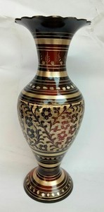 Gravé En Laiton Fleur En Métal Vase Décoration De Mariage Center De Table Top décoration Pièce - Product Image 6