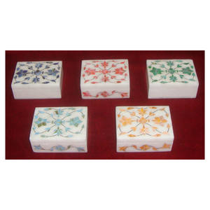 กล่องของขวัญ2022สำหรับตกแต่งลายเปลือกหอยหลากสีทำจากหินอ่อนสีขาวบริสุทธิ์ล่าสุด - Product Image 1