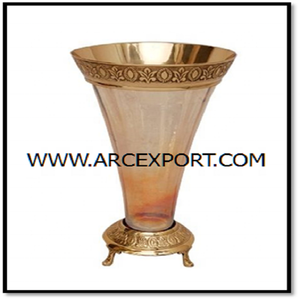 Verre et métal nouveau dernier bol moderne vente en gros Unique clair poli derniers bols de service - Product Image 4