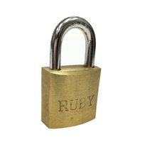 50mm Haute Sécurité En Acier Trempé Manille En Laiton Cylindre Anti-corrosion En Laiton cadenas avec Clés En Laiton