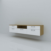 Meuble TV flottant moderne avec console et rangement pour salon