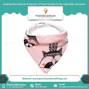 Bavoirs en coton biologique 100% coton à imprimé numérique, pour bébés et tout-petits, prix de gros, Bandana - Product Image 4