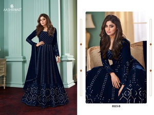 Heavy Fox-vestido de trabajo con cadena y puntada, ropa con fondo de santoon y dupatta, con precio al por mayor, Georgette - Product Image 2