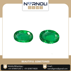 Émeraude naturelle ronde facettée, pierre précieuse véritable verte, pierre brute de qualité supérieure pour la fabrication de bijoux, cristal pour créateur artisanal - Product Image 3