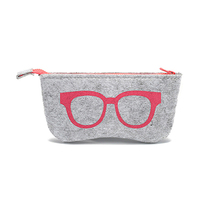 Personnalisé personnalisé feutre étui à lunettes