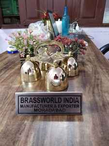 นกทองเหลืองขัดเงารูปแบบทางศาสนาของโบสถ์ระฆังโลหะอุปกรณ์สำหรับโบสถ์ - Product Image 5