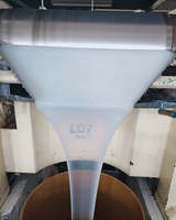 Caoutchouc de silicone liquide de dureté 40 Shore A, caoutchouc de silicone liquide de qualité alimentaire, matières premières en silicone pour les produits textiles
