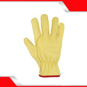 Gants de conduite en cuir de vache fendu personnalisés de meilleure qualité unisexe Gants de sécurité en cuir PU véritable pour motos et motards - Product Image 5