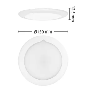 150mm IP67 Dôme Plafond lumière pour Marine Caravane Camping-Car RV Blanc Chaud Blanc Froid LED