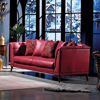 Ensemble de canapés Chesterfield modernes en bois massif, design capitonné, sans taxes, pour appartement, école, hôpital, entrepôt, atelier