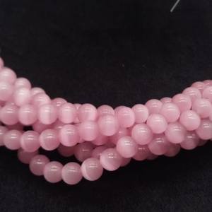 Monalisa Top cultivado 100% Natural 8mm Rosa agua dulce cristales lisos cuentas para curar joyería de moda hacer piedras preciosas sueltas - Product Image 1