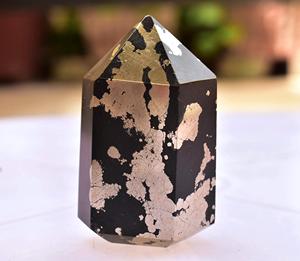 หินควอตซ์แร่ไพไรต์,ผลึกแร่ไพไรต์หินช่วยบำบัด Hematite Crystal Tower สำหรับตกแต่งบ้าน - Product Image 1