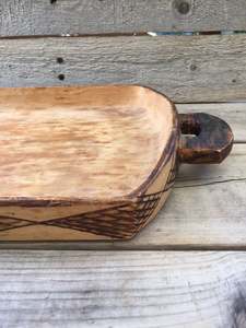 Attractive Ordered Mango Wood Best Designer Wooden Rectangular Unique Tray Distressed Wood Serving Tray - Product Image 3
