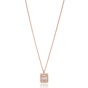 Colgante minimalista de estilo Diamante, turco, hecho a mano, joyería de plata 925 - Product Image 4
