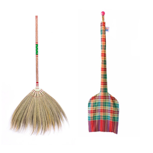 Seau en paille naturelle, balai de nettoyage en paille de jonc de mer, pour le nettoyage de la maison, vente en gros, - Product Image 3