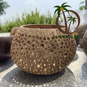 Lámpara de Coco de Vietnam a Precio Económico, Lámpara de Coco/Lámpara de Cáscara de Coco Hecha a Mano al por Mayor/Tazón de Coco para Decoración de Exteriores - Product Image 3