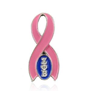 Ordine della stella orientale OES consapevolezza del cancro al seno gioielli con spilla a nastro rosa - Product Image 2