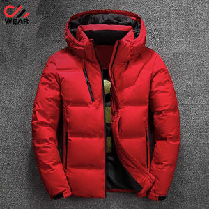 Chaqueta con capucha y cremallera para hombre, chaleco de invierno personalizado con burbujas, de cuero, nuevo estilo - Product Image 5
