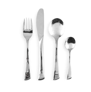 เครื่องใช้สแตนเลสสำหรับบ้านและร้านอาหารเครื่องเงินสแตนเลส Flatware 4ชิ้นชุดช้อนส้อมในราคาขายส่ง - Product Image 1