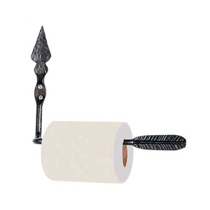 Soporte para pañuelos de metal montado en la pared de diseño antiguo hecho a mano - Product Image 3