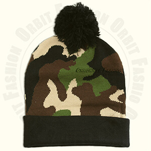 Bonnet de sport camouflage pour homme de qualité, épais et chaud, en laine tricotée, acrylique, pour le ski - Product Image 5