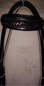 บังเหียนหนังแบบถักสำหรับขี่ม้าเชือกแขวนคอม้าหนัง100% โลโก้ได้ตามต้องการบังเหียนม้าดอลล่า8 - Product Image 2