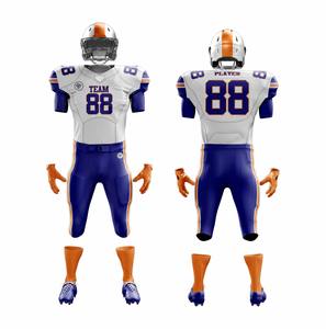 Camiseta de fútbol americano antibacteriana de manga corta Unisex de poliéster de alta calidad personalizada sublimada - Product Image 1