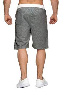 <b>Men's</b> Elastic Waist Multicolor Plaid Workout Sweat <b>Shorts</b> Zipper Pockets Hip Hop Style Summer Comfort Custom OEM Service - Product Image 6