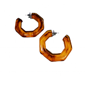 Artesanías de calidad 2022, nuevos pendientes de gota con incrustaciones de resina a la moda para mujer, joyería llamativa Lucite acrílica - Product Image 1