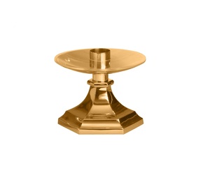 Portavelas de latón con grabado completo, suministros de Iglesia, Brassworld, India - Product Image 3