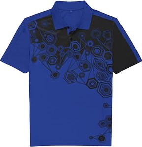 เสื้อโปโลพิมพ์ลายแบบระเหิด,เสื้อโปโลออกแบบเครื่องแบบสำนักงานพิมพ์ลายโพลีเอสเตอร์100% สีระเหิด - Product Image 1