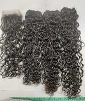 Extensions de cheveux 100% vierges bruts indiens Remy, couleur naturelle, double trame machine, 8-40 pouces, bouclés serrés, sans perte minimale