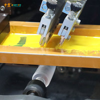 Máquina de impresión de pantalla de seda de cuatro colores, Servo, CNC, automática, para botellas de plástico