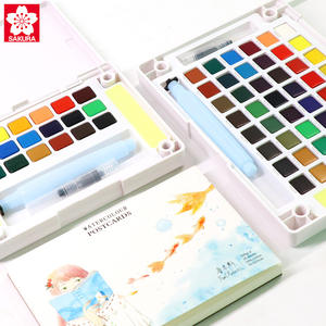 Sakura - 12/15/18/24/30/36/48/60/72 petit colours di trasporto di alta qualità trasparente solido acquerello set di vernice - Product Image 3