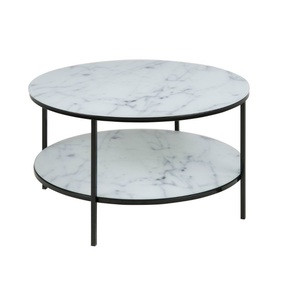 New Design <b>Round</b> Metal <b>Table</b> Marble Stone Top <b>Coffee</b> <b>Tables</b> for Home Use Luxury Living Room Versatile Metal Furniture - Product Image 1