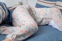 Ensemble pyjama pour femmes, chemise à manches longues et pantalon long jusqu'aux chevilles, imprimé floral, jersey 100% coton, confortable, respirant, lavable