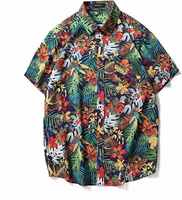 Custom Nieuwe Stijl Polly Katoen Mannen Matching Twee Stuk Hawaiian Pak Set Kleding Shirt & Shorts Set Voor Man beach Wear