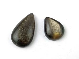 Piedra Cabujón de Piedra Solar en Tonos Gris Melocotón Natural - Product Image 2