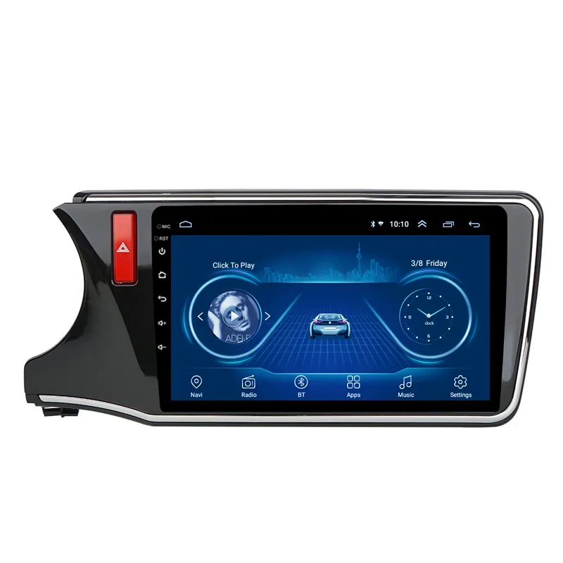 Wanqi 10.1Inch 4 Core Android 11 Auto Audio Dvd Speler Radio Video Stereo Gps Navigatiesysteem Voor Honda City 2015-2018