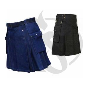 Denim de hombres escocés faldas - Product Image 6