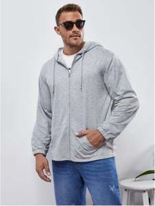 High Quality <b>Zip</b>-<b>Up</b> Hoodie Sweatshirts Unisex Luxury Sport Hip Hop Print Waterproof Casual Style Long Length High Quality OEM - Product Image 4