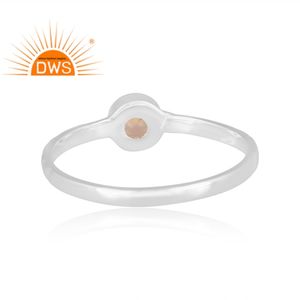 Best Selling 2026 Fine Sterling <b>Silver</b> Natural Ethiopian <b>Opal</b> Gemstone Stackable <b>Ring</b> For Women Jewelry Manufacturer - Product Image 4
