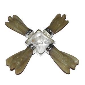 Vente en gros de pierres précieuses 2022 énergie de guérison Aventurine verte générateur d'ange de guérison - Product Image 1