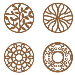 Unique Brass Mdf Laser Cut <b>Coaster</b> Customized Design for Promotional Gifting and <b>Table</b> Decor - Product Image 1