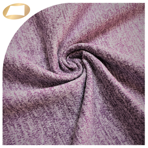 สีม่วง Melange 95% โพลีเอสเตอร์5% ผ้าสแปนเด็กซ์สำหรับสวมใส่ Athleisure - Product Image 2